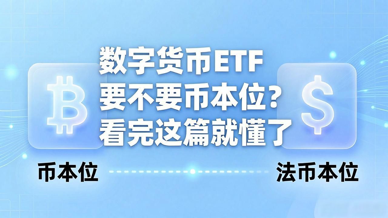 数字货币ETF要不要币本位？看完这篇就懂了